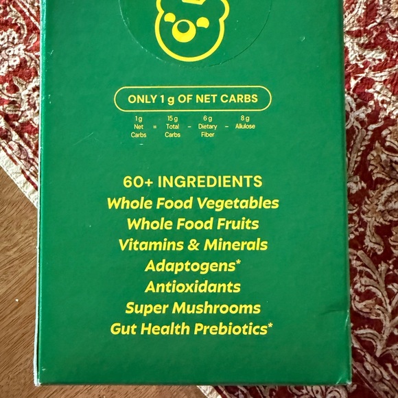 Grüns Superfoods Greens Gummies Box - Picture 3 of 6